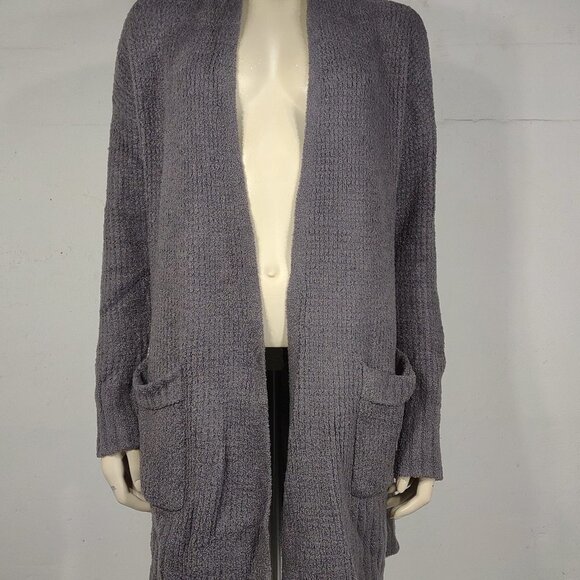 Barefoot Dreams Cozychic Lite gray open front cardigan sweater ladies Small - Picture 1 of 11